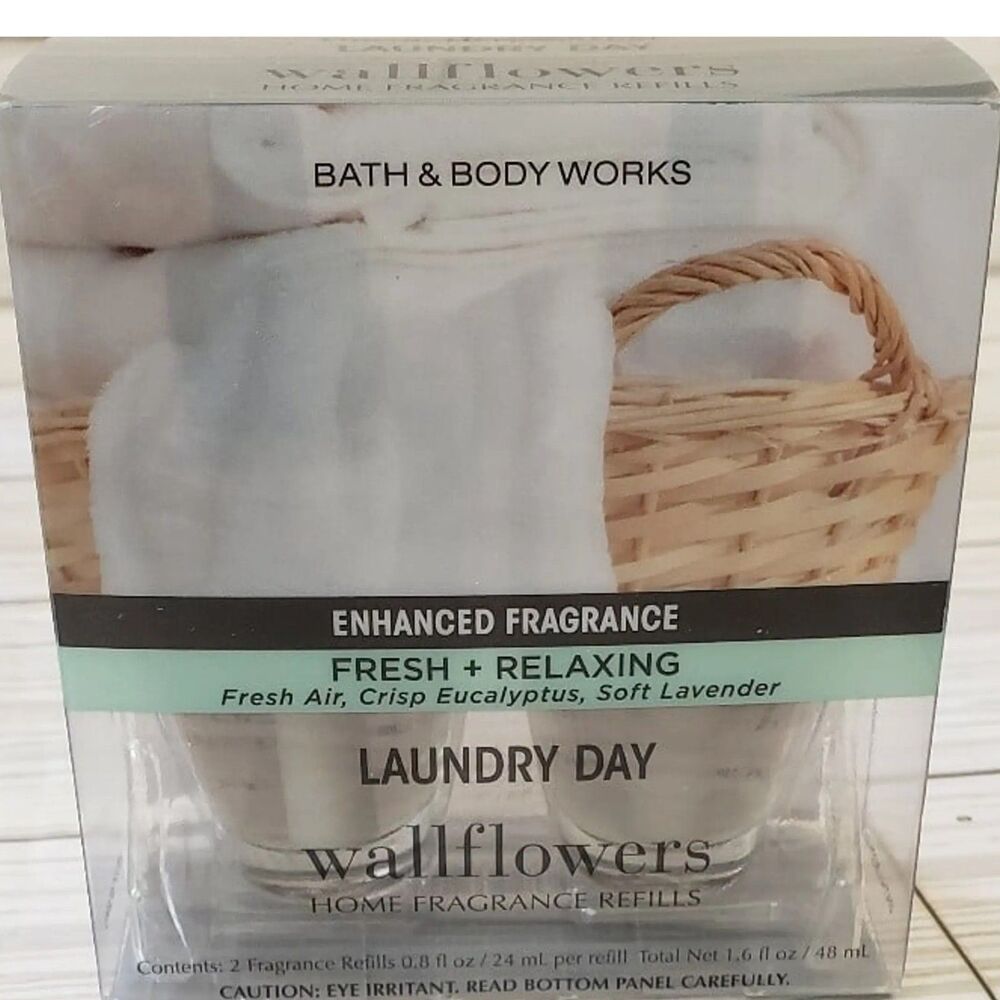 Bath and Body Works LAUNDRY DAY Wallflower Home Fragrance Refill X2